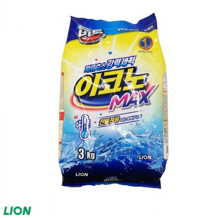 비트 찬물전용 이코노 MAX 3kg 파우치 분말세제 액체세제 세탁 일반용 용품 드럼용