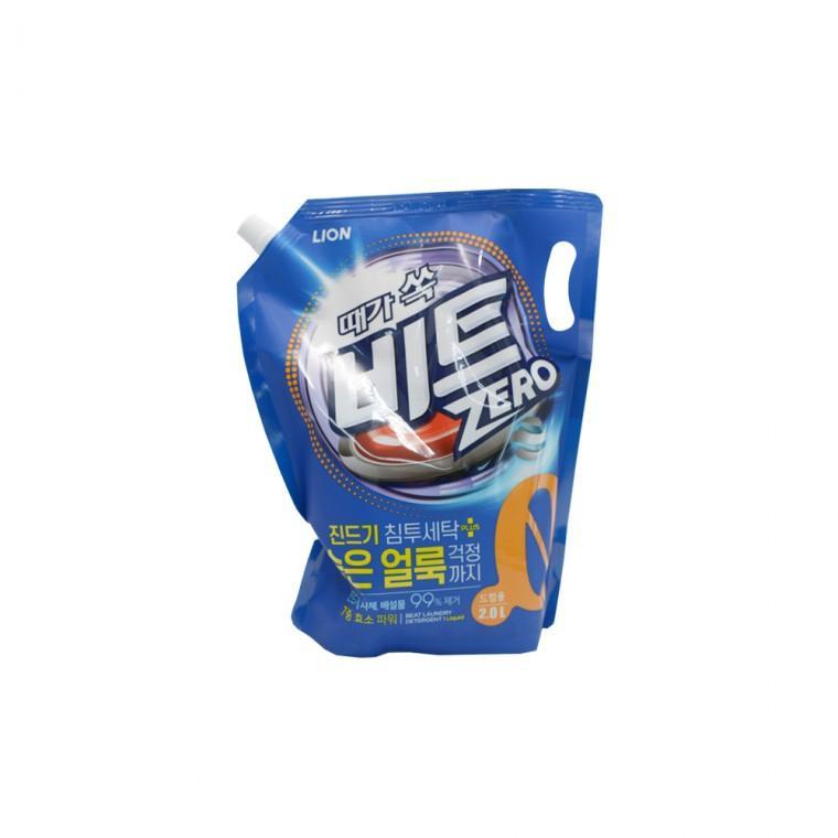 비트 드럼용 액체세제 2.0L 제로 리필 세탁세제 드럼기용 물세제 파우치 1EA 액상