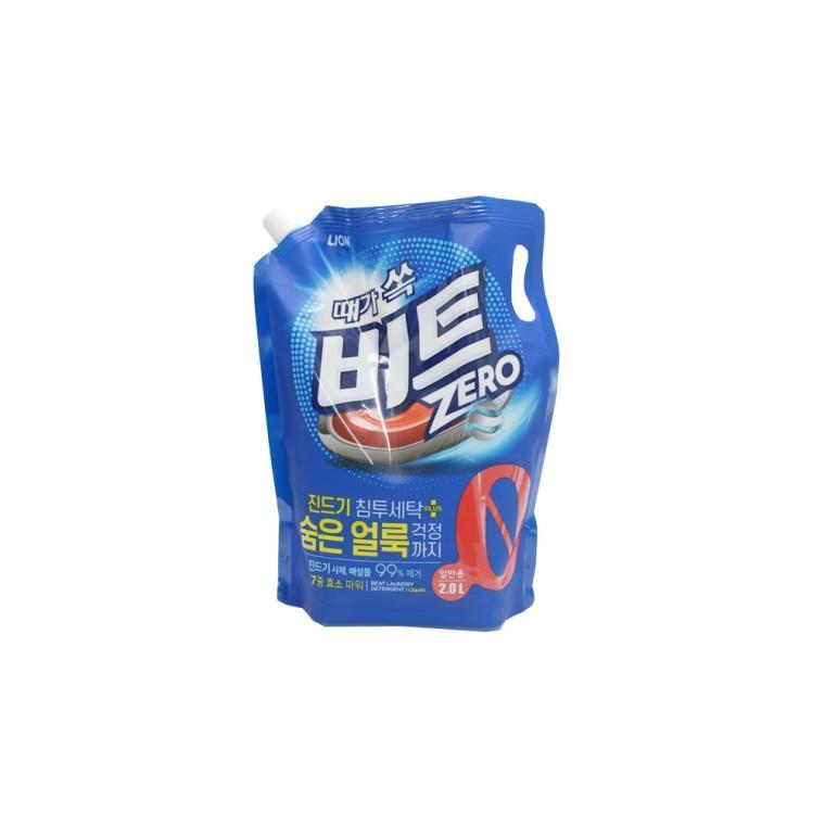 비트 액체세제 물세제 드럼용 2.0L 제로 리필 파우치 1EA 세탁 세탁용품 일반용