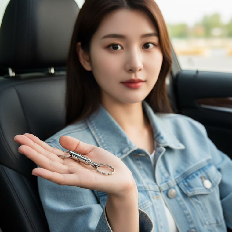 간편 분리형 키체인 금속 메탈 가방 키 파우치 분리키