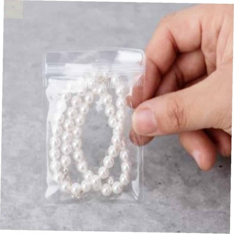 주얼리 PVC 투명 지퍼팩 6x8 100매 미니파우치 귀걸이지퍼백 악세사리포장지