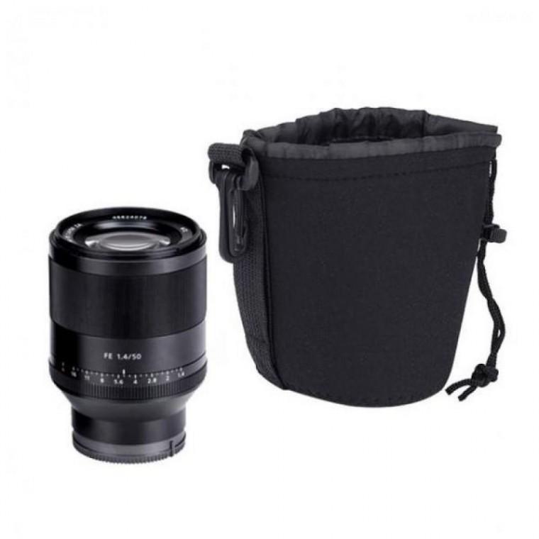 DSLR 카메라 렌즈 보관 케이스 파우치 가방 단렌즈 M
