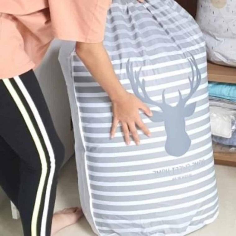 이불보관팩 계절옷보관 이불파우치 이불정리 겨울옷 보관팩 사슴