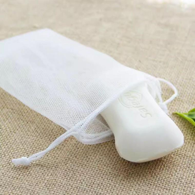페이스 바디 버블망 클렌징폼 화이트 파우치 비누망 세안 거품망 메쉬망 세안망 클렌징망