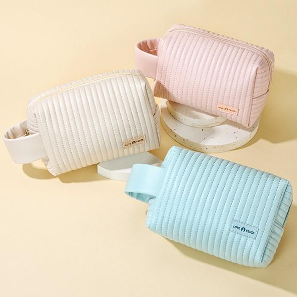 퀼팅 라인 메이크업 파우치 화장품 정리 가방 DS-3004
