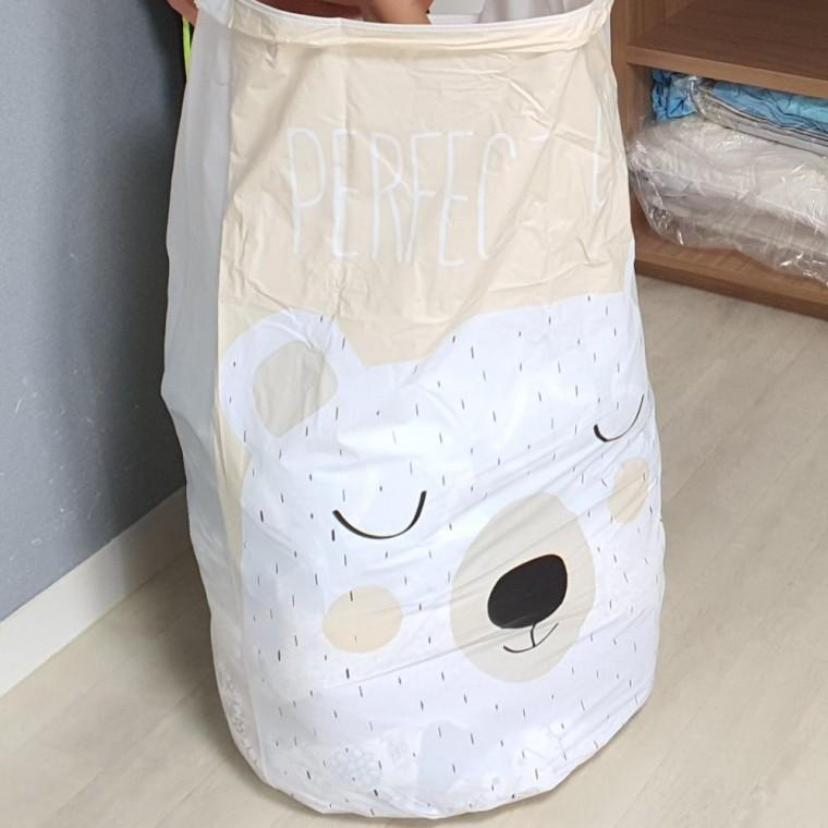 겨울옷 계절이불 보관팩 이불정리파우치 곰돌
