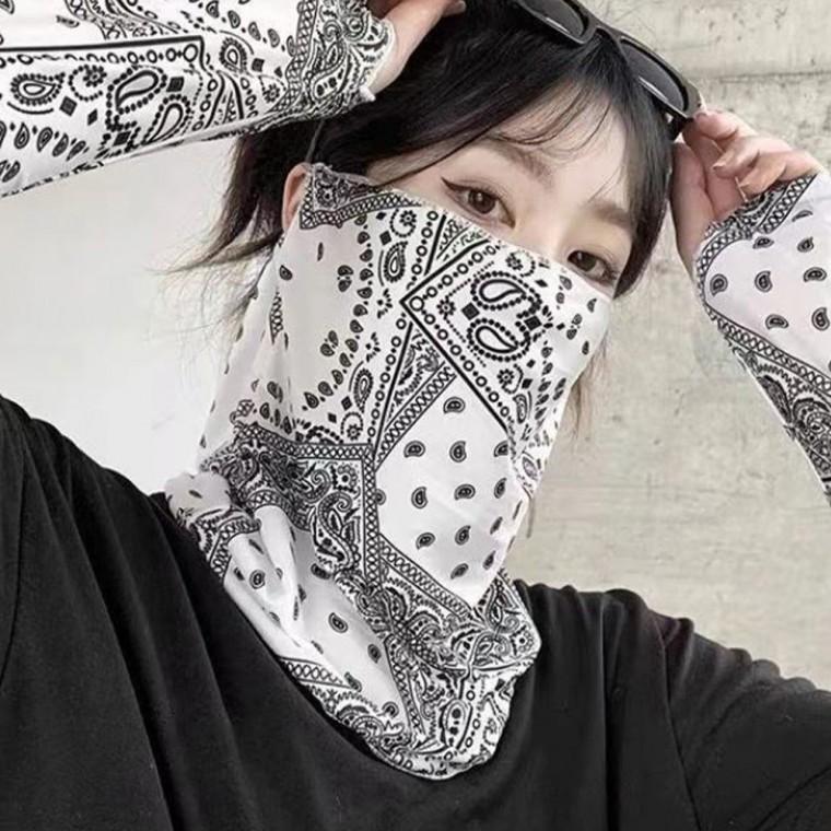 귀걸이형 넥토시 자외선 마스크 목 토시 두건 여름용