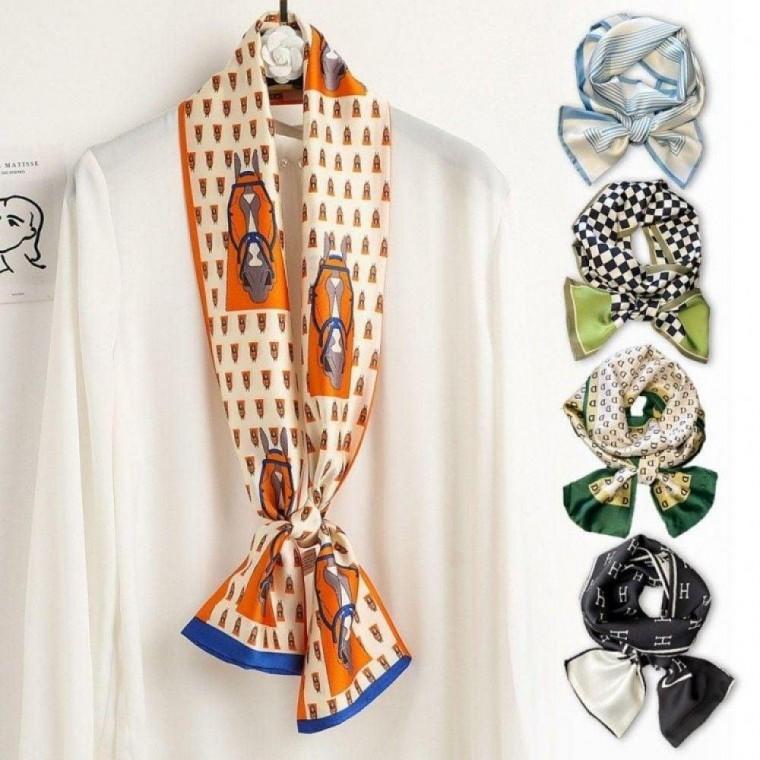 실크 스카프 여성 하늘 스카프 직사각 여름스카프 사각스카프 실크스카프 봄스카프 여성스카프