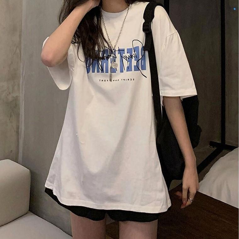 여름 티셔츠 데일리 2컬러 여성 반팔티 레터링 루즈핏