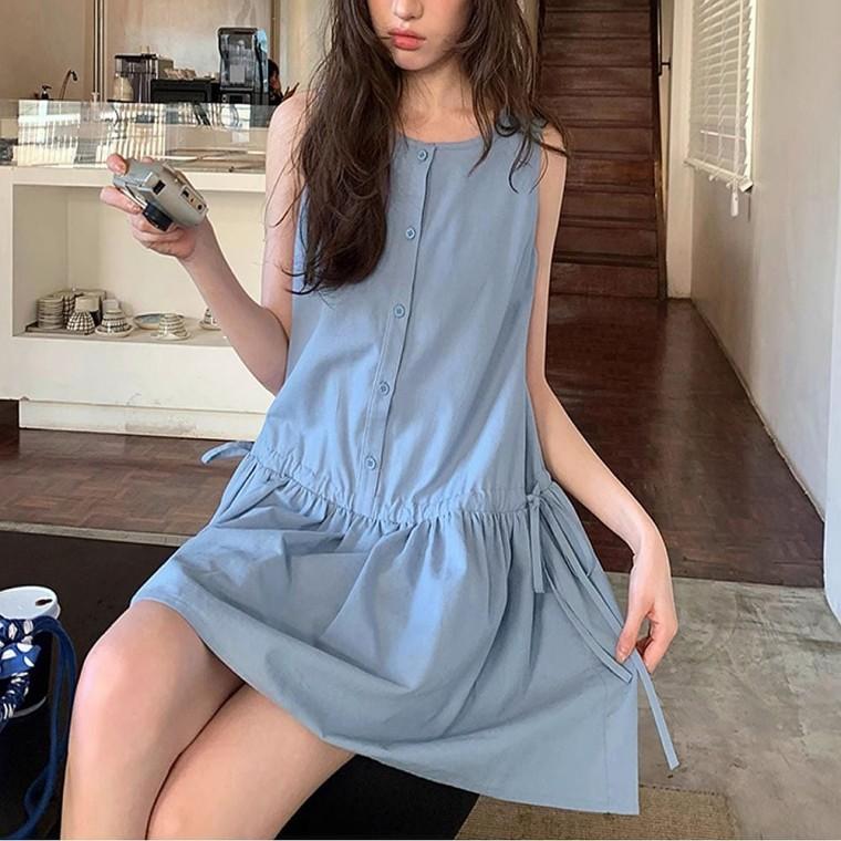 러블리 여성 나시원피스 스트링원피스 여름 민소매