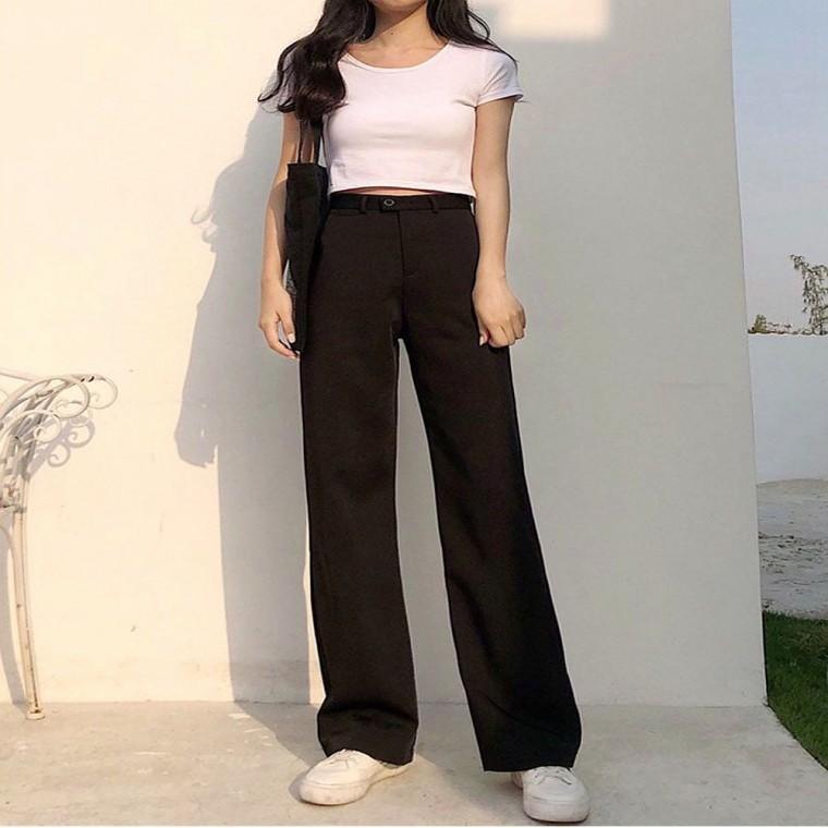 일자핏 바지 슬랙스 정장 여성팬츠 여름 캐주얼