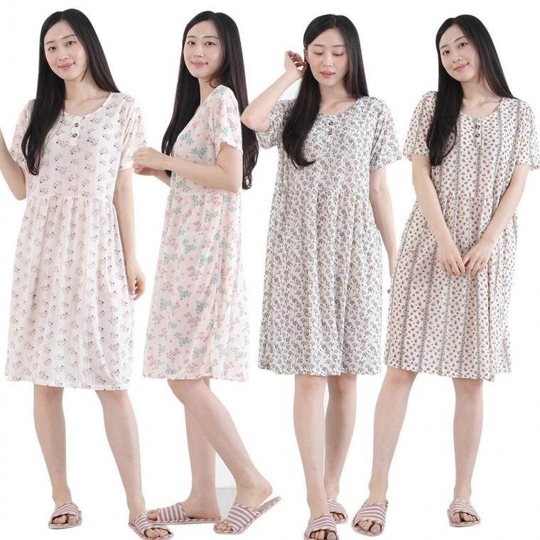 홈웨어 화이트 원피스 까실이 여름원피스 집앞룩 여성