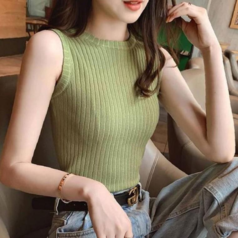 여성 코듀로이 내구 민소매 1P 여름 슬림핏 패션