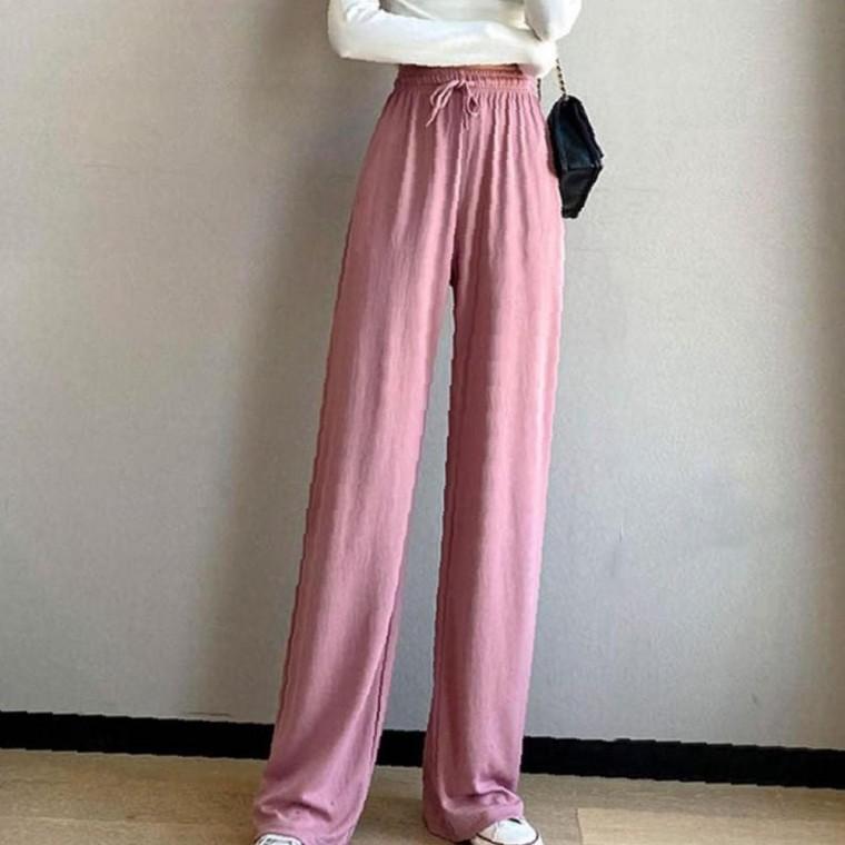 여성 골지 고급형 밴딩 와이드 1P 데일리 여름 편한