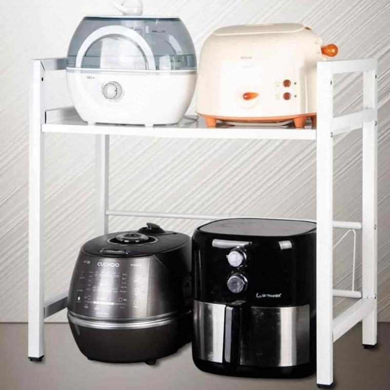 전자레인지선반 2단 에어프라이어대 전자레인지선반대 밥통다이 전자렌지수납장