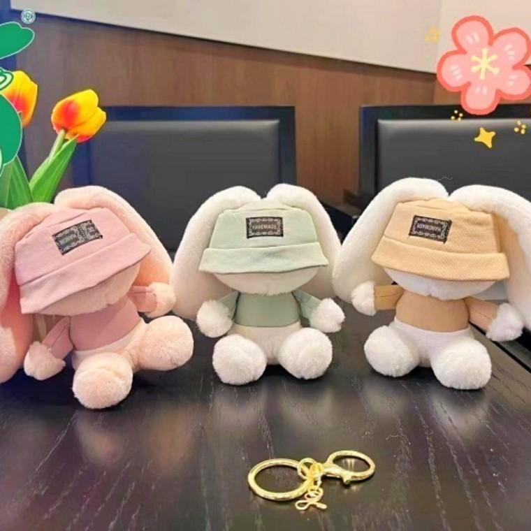 벙거지 힙합토끼 키링 열쇠 가방고리 참장식 우정템 커플템