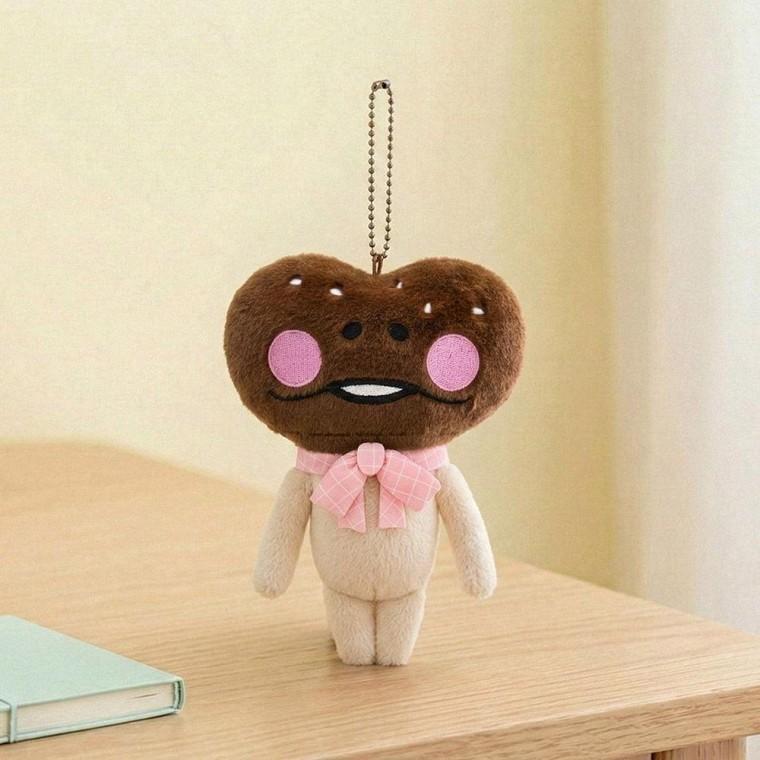 나메코 봉제인형 키링 16cm 고백초코 캐릭터 키홀더 가방고리 열쇠고리
