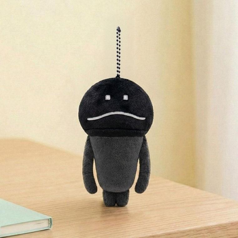 나메코 봉제인형 키링 16cm 까만나메코 캐릭터 키홀더 가방고리 열쇠고리