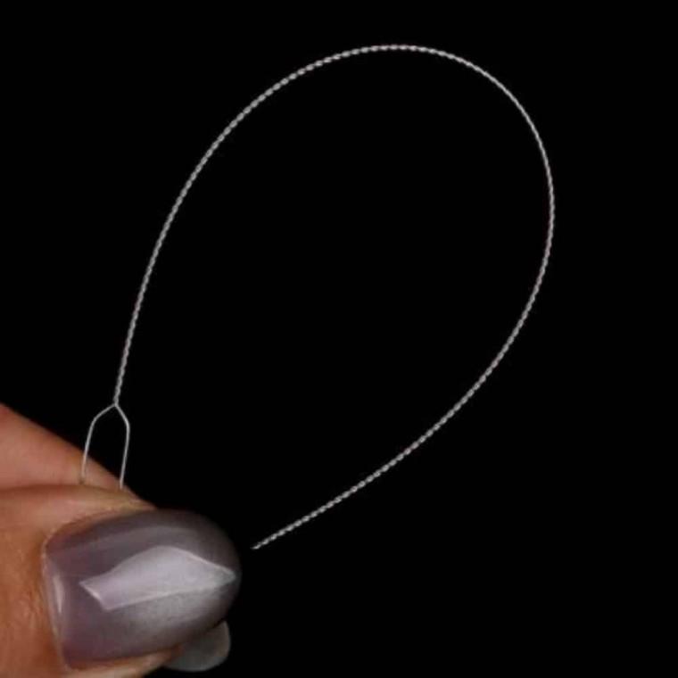 키링부자재 비즈공예재료 악세사리부자재 배바늘 비즈바늘 비즈공예 0.5mm