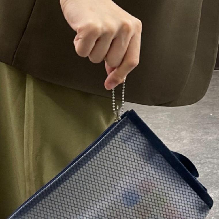 비즈키링 볼체인 군번줄 은색 12cm 10P 재료 악세사리 부자재