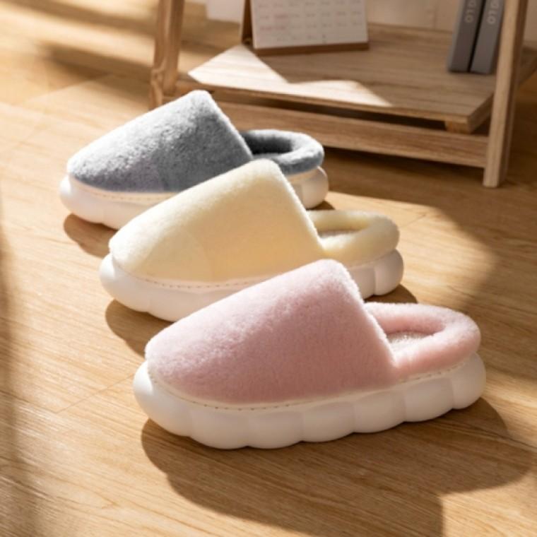 따뜻한 겨울 털 실내화 푹신한 여성 털 실내화 실내용 슬리퍼