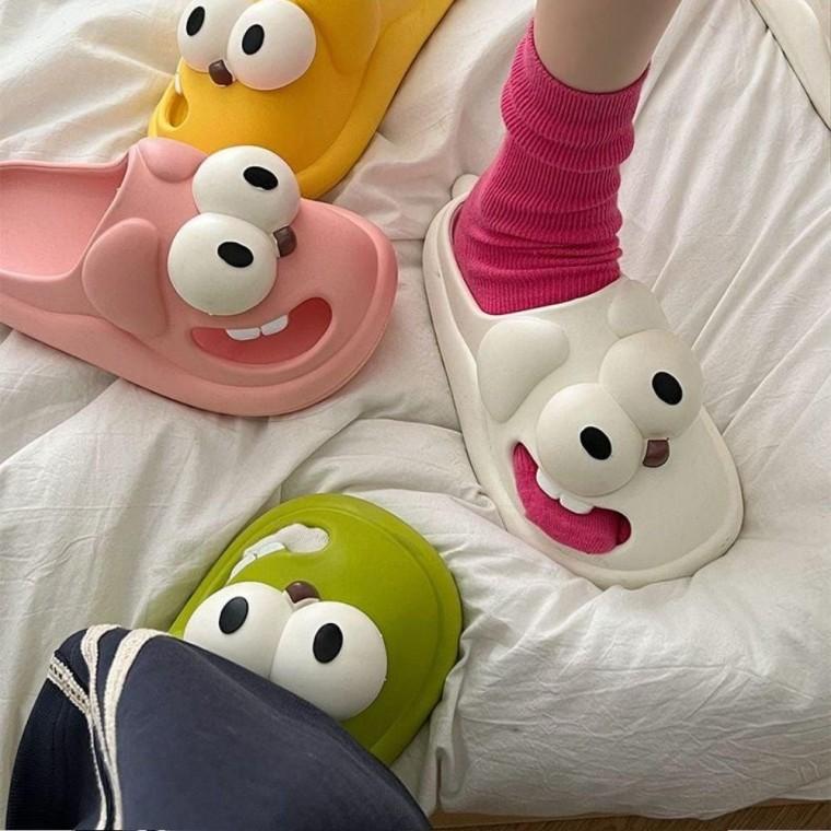 강아지 슬리퍼 무소음 거실화 실내화 사무실 쿠션 캐릭터 여성 말랑말랑 집슬리퍼