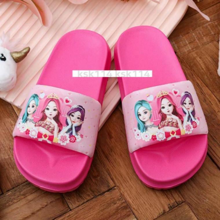 초등 어린이 실내화 여아 초등학생 아동 슬리퍼 캐릭터 학교 슬라이드