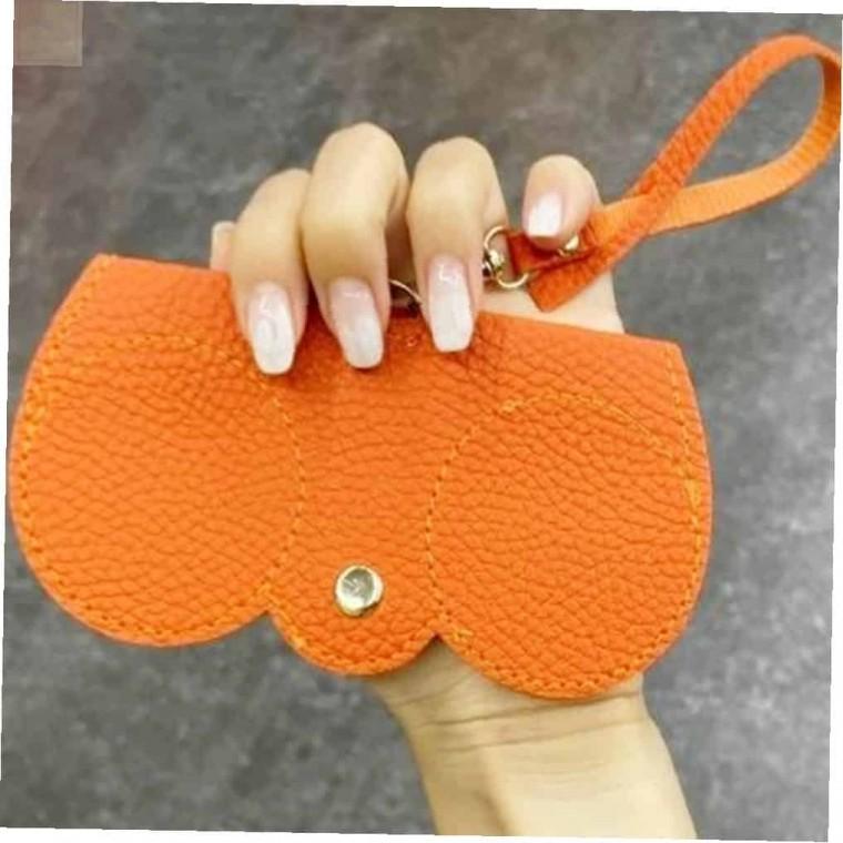 안경케이스 오렌지 선글라스케이스 안경보관함 가죽안경집