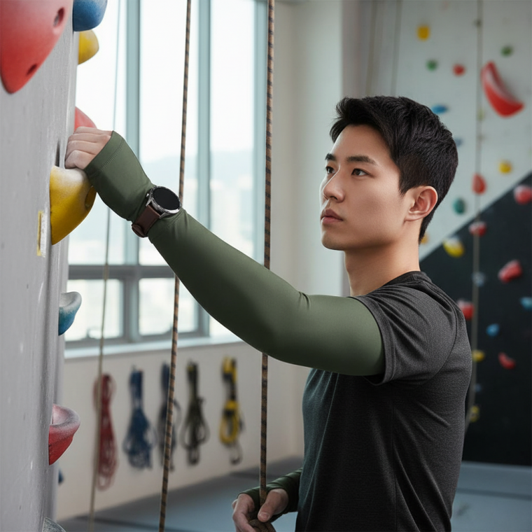 시계 홀 구멍 쿨토시 남성용 자전거 등산 스포츠 팔토시 자외선 차단