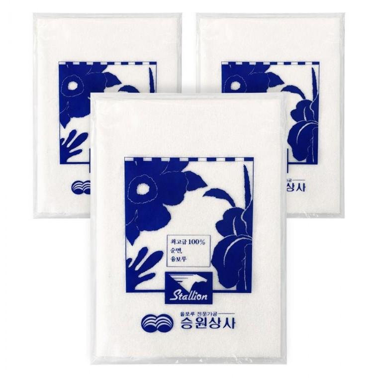 세차패드 다용도걸레 국산 순면 융보루 40x48 세차타월x(3개) 구두가죽광택
