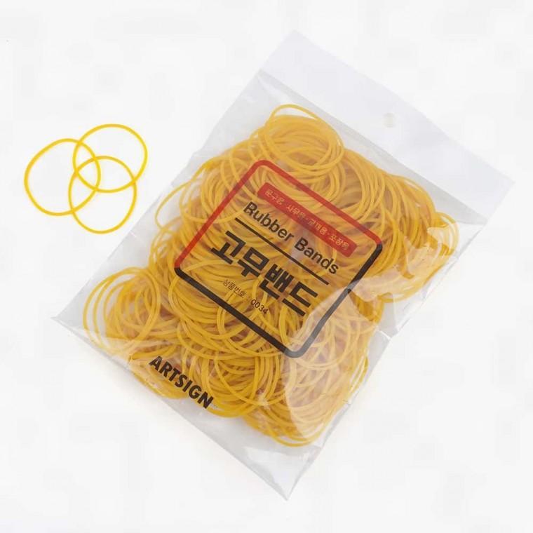노란밴드 고무밴드 다용도 120g 막고무줄