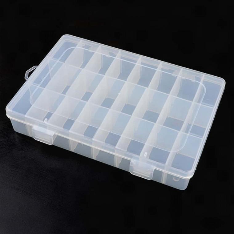 악세사리케이스 다용도 DIY 수납케이스 24칸 악세사리보관함
