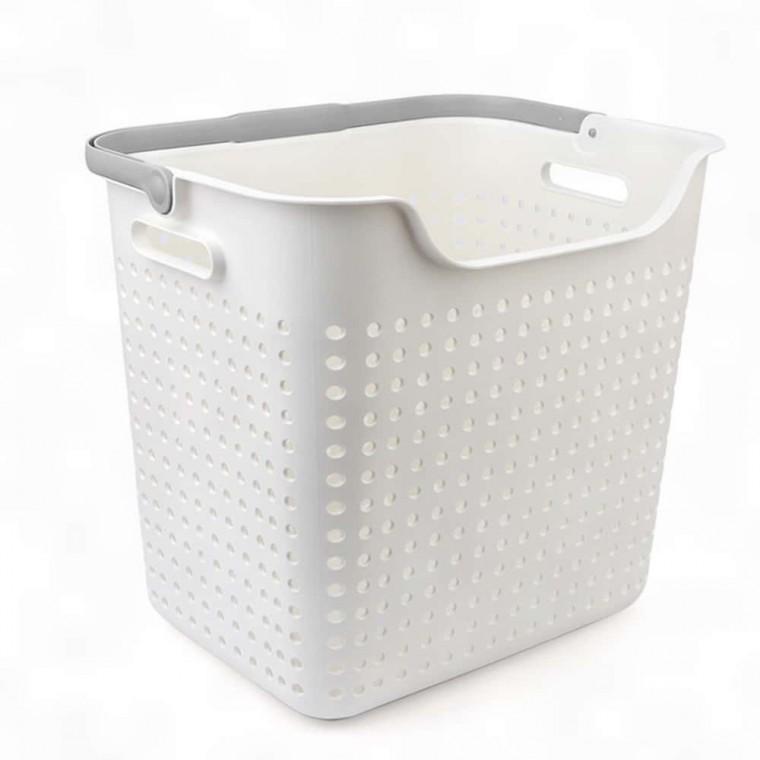 세탁물 보관 바구니 대형 빨래통 욕실 손잡이 통기성 가볍고 이동 다용도바구니