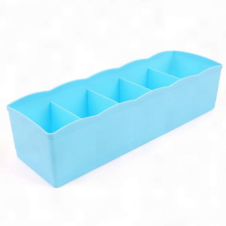 수납함 소품정리함 다용도 일자형 5칸 컬러 보관함