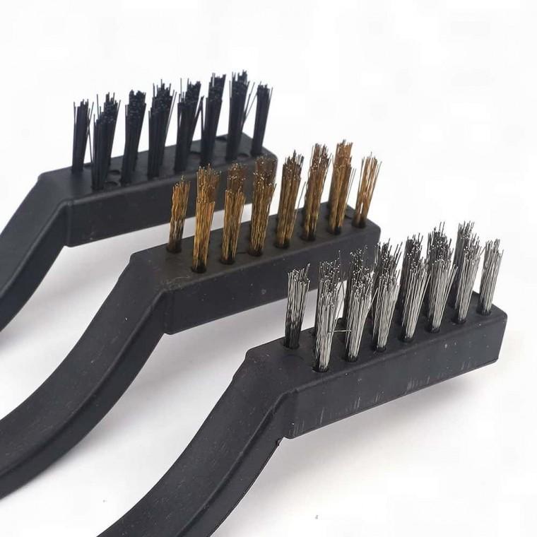 세척솔 다용도솔 화장실청소솔 브러쉬 소형 와이어 3P