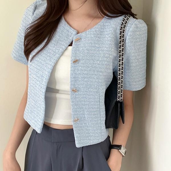 여름 아우터 데일리 오버핏재킷 가을재킷 트위드 NM-0002 여자재킷