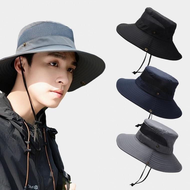 접이식 벙거지 모자 사파리 넓은 챙 모자 여름 남성 여성