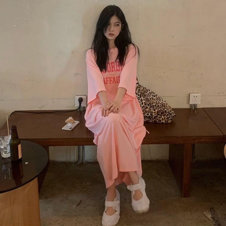 하객룩원피스 여름원피스 원피스 레터링 SD-250603 여성원피스