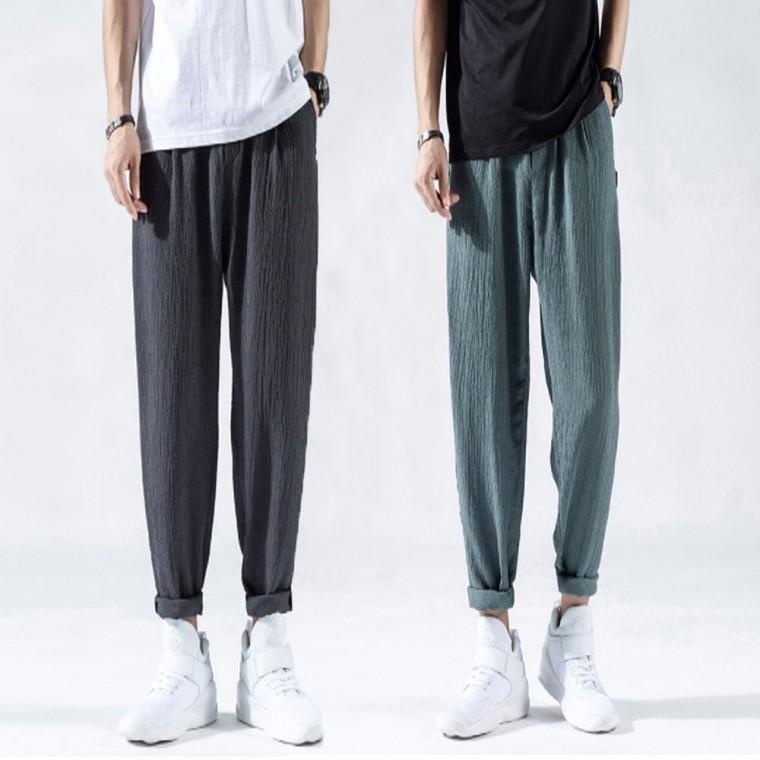 캐주얼 여름 남자바지 밴딩 팬츠 허리 데일리 2색