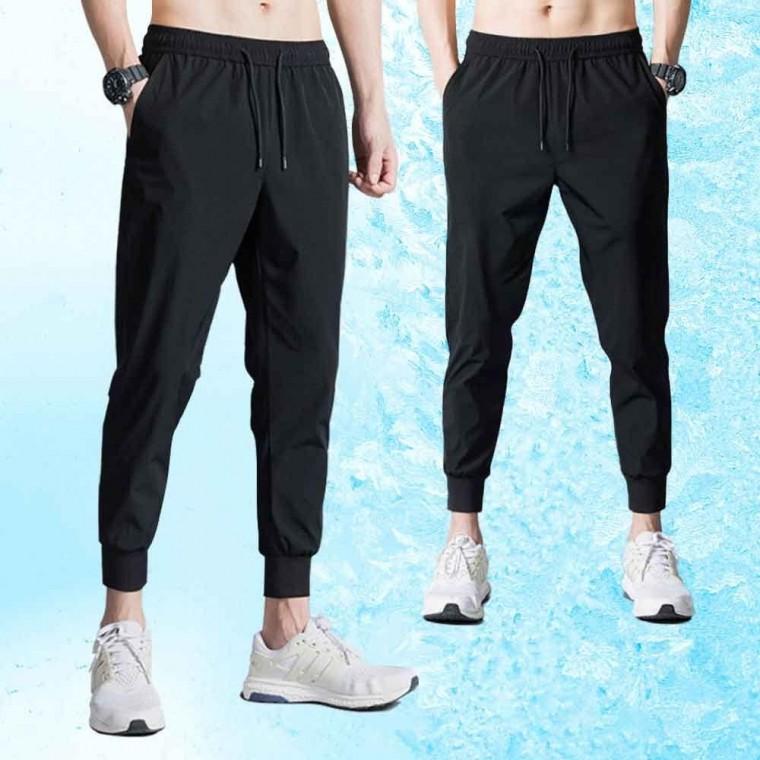 남자조거팬츠 밴딩 쿨스판 트레이닝 바지 여름 편한 바지 운동복