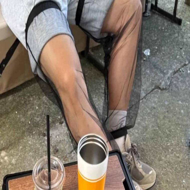 성인모기장옷 벌레차단 여름발토시 벌초안전장비 모기장 다리토시 블랙