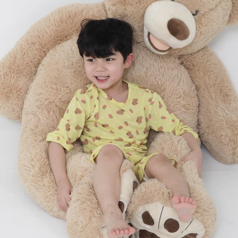 베리 댕글이 7부 상하 세트 봄 여름 유아 내의 실내복 잠옷 내복