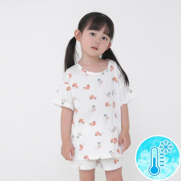 (쿨링내의)새쿰 달쿠미 쿨링 상하 세트 여름 유아 내의 실내복 잠옷 내복