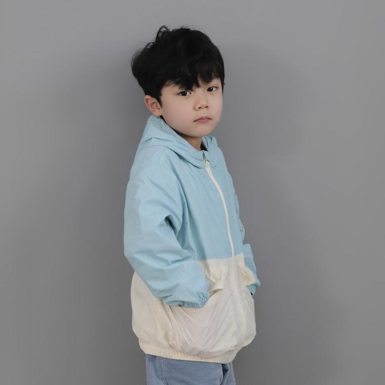 멀티포켓 바람막이 점퍼(에메랄드) 여름 유아 등원복 자켓 키즈점퍼 키즈바람막이 윈드브레이