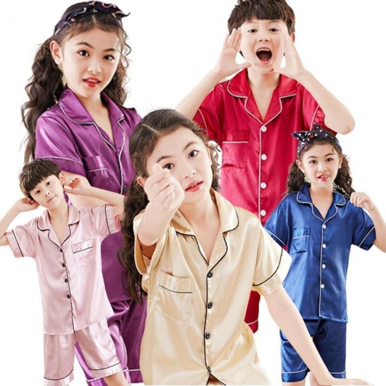 유아 아동 어린이 부드러운 여름 수면 잠옷 파자마 세트