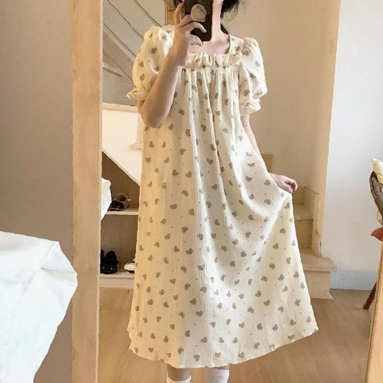 여름 원피스 프리미엄 파자마 실내복 홈웨어 KK937