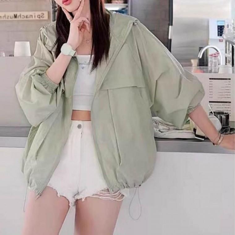 간절기 후드 바람막이 자켓 여름 햇빛가리개 캠핑 아우터 바람막이