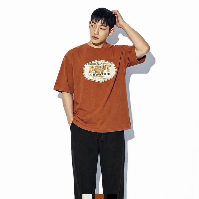 그래픽 반팔티 오버핏 스트릿 티셔츠 여름 반팔