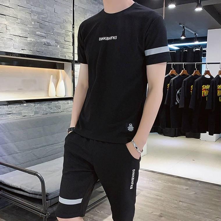 여름 세트 흡한속건 트레이닝복 남자 반팔 반바지
