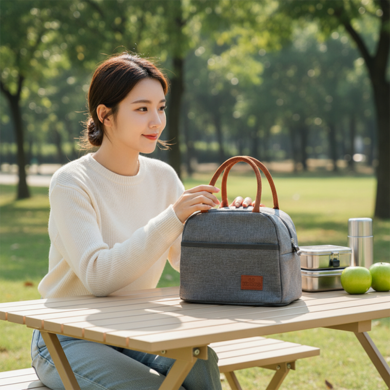 조이풀 6L 보온보냉백 피크닉 도시락 가방 보냉 파우치 쿨러백